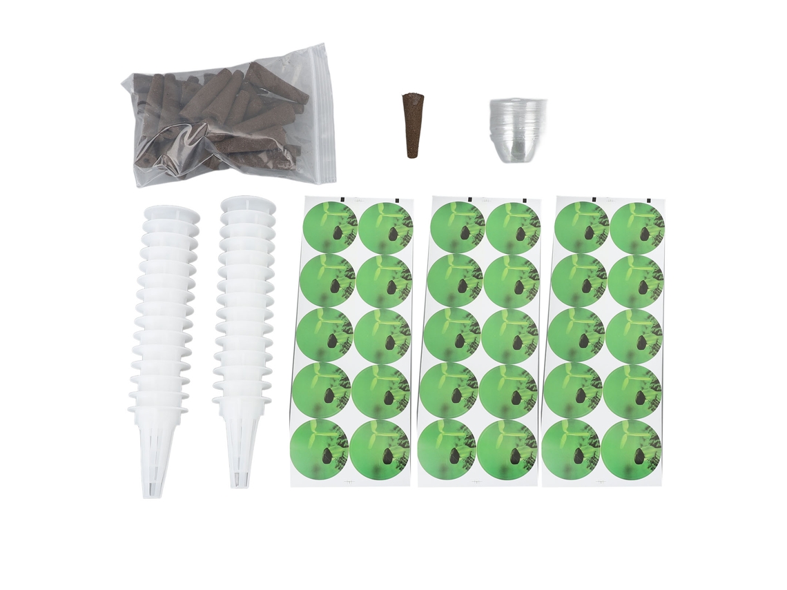 Kit de semillas hidropónicas reutilizables con 30 esponjas