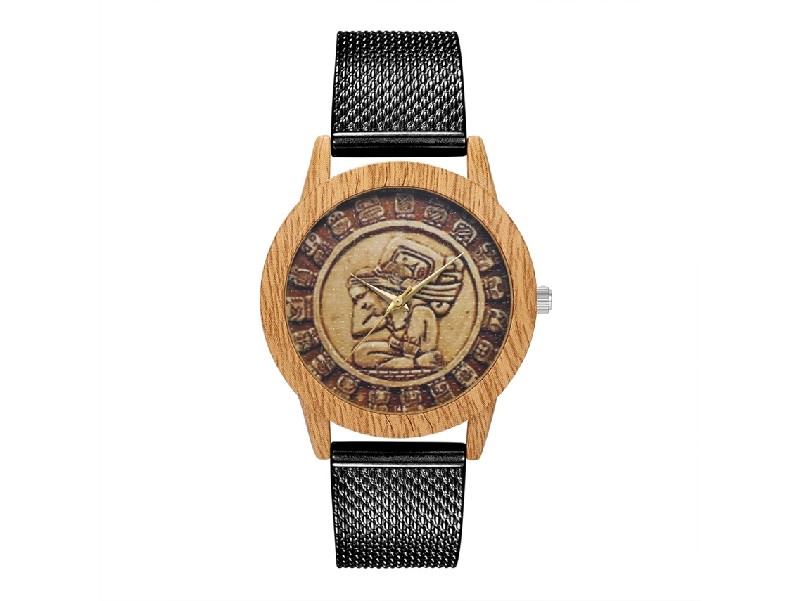 Reloj De Cuarzo Con Correa De Malla De Silicona Estilo Nuevo Universal Para Niños Y Niñas (negro)