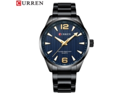 Reloj De Pulsera Informal De Cuarzo Para Hombre, De Acero Inoxidable Negro, Sencillo Y Resistente Al Agua.