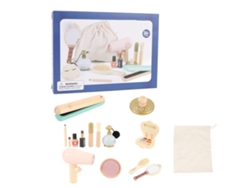 Set De Maquillaje De Madera Para Niñas Con 16 Piezas Y Bolsa.