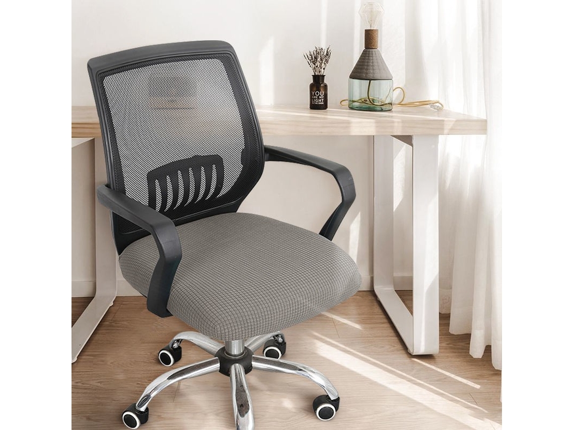 Fundas Elásticas Para Sillas Protectores De Cojines De Asiento Para Sillas De Oficina (gris Claro) Chrui