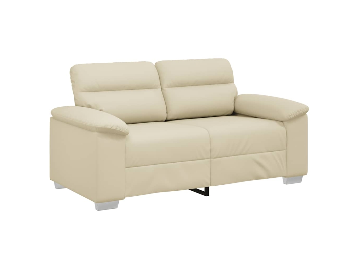 Maison Exclusive - Sofá De 2 Plazas Color Crema, 160x81x84 Cm, Piel Sintética