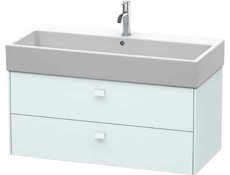 Neceser de pared DURAVIT Brioso 98,4 x 45,9 cm 2 cajones con sifón y delantal para lavabo Vero Air 235010