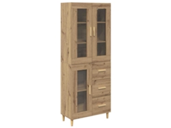 Aparador de roble artesanal en madera procesada 180x34x69,5 cm MAISON EXCLUSIVE