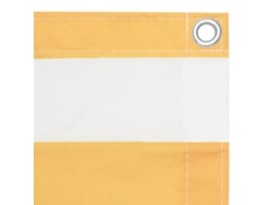 Maison Exclusive - Toldo Para Balcón Tela Oxford Blanco Y Amarillo 75x300 Cm