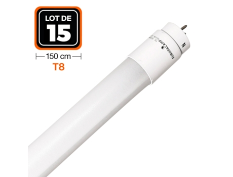 15 Tubos LED Neón 25W 150cm T8 Blanco frio 6000K Gama Pro EUROPALAMP