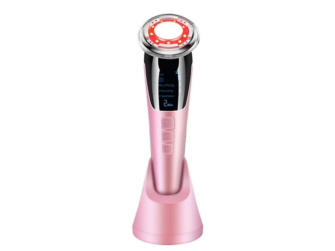 Masajeador Facial Ems Terapia de Fotones LED Combinada con Frío y CalorYEMAESRE Rosa