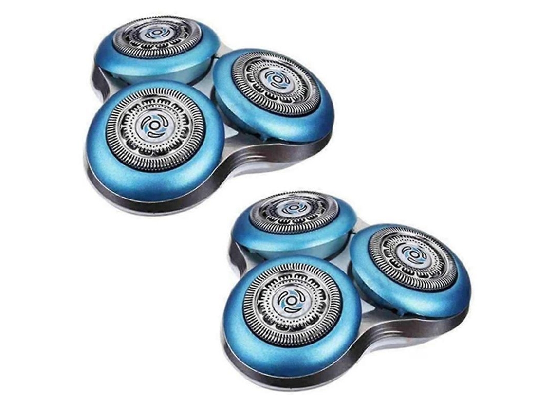 Paquete De 2 Cabezales De Afeitado S7000 Para Recortadora Sh70 Sh70/52 S7010 S7310 S7370 S7350 S7780 S7510 Azul Plata
