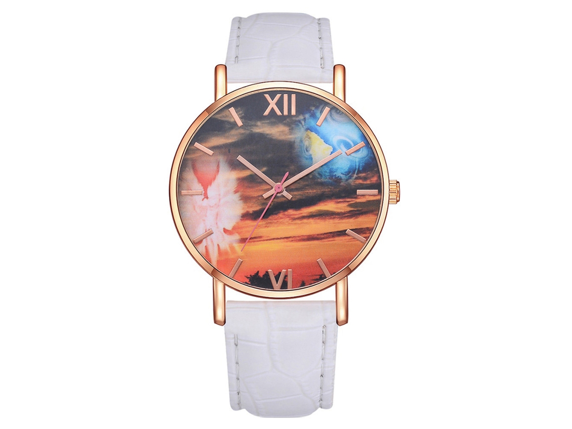 Elegante Reloj De Pulsera Unisex De Cuarzo Zhoulianfa Negro