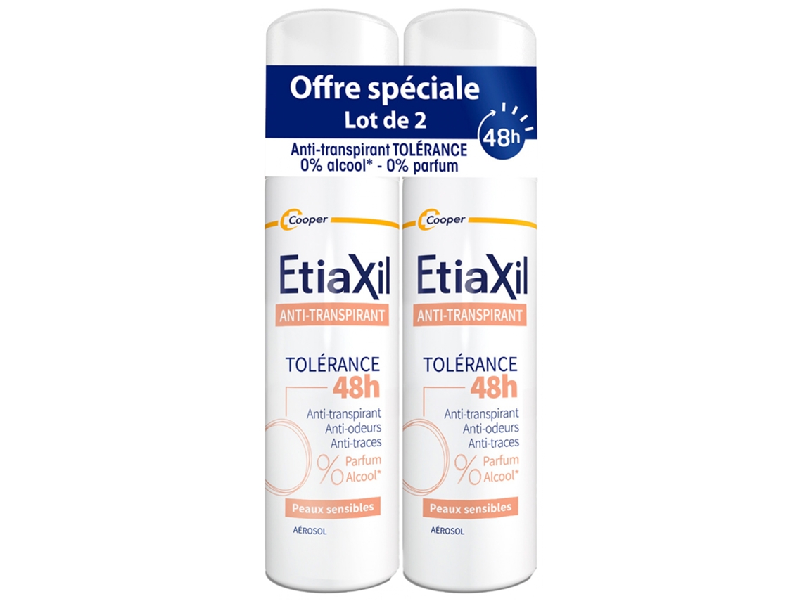 Antitranspirante Tolerancia 48H Lote de 2 x 150 ml ETIAXIL