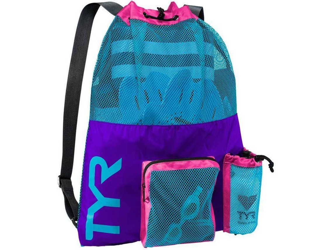 Bolsas De Deporte TYR Sace De Malla Grande Madre Azul (25 L)