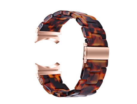 Correa de acero inoxidable con hebilla para Samsung Galaxy Watch 5 40mm/44mm/Watch 5 Pro 45mm - color carey