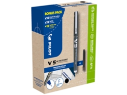 Bolígrafo Rollerball PILOT V5 Hi-Tecpoint Azul Pack Extra