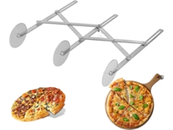 Cortador De Pizza Con Ruedas Ajustables 3/5/7, Acero Inoxidable Para Dough, Brownies Y Pasteles, Divisor De Pastelería Para Horneado 3 Ruedas
