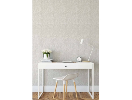 Papel de Pared SOKIOS Zebra (55 x 300 - Papel - Beige)