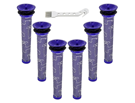 Pacote com 6 pré-filtros para dyson v6 v7 v8 dc59, em comparação com a peça 965661-01