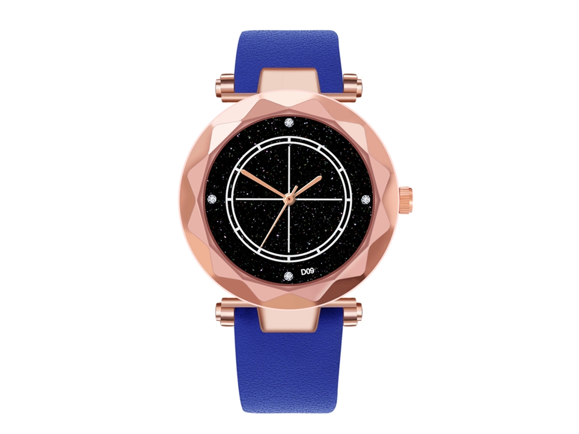 Reloj De Pulsera De Cuarzo Para Mujer Con Correa De Pu, Esfera Romboidal Y Cierre Magnético 1