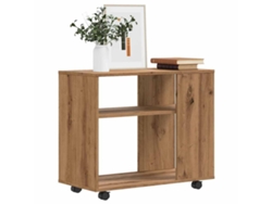 Mesa Auxiliar | Mesa Lateral De Madera De Ingeniería Roble Artisan 70x35x55 Cm