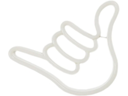 Lámpara LED decorativa de mano, 1 unidad, plástico, luz blanca, funciona con pilas y USB.