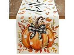 Decoración de mesa otoñal con calabazas, setas y hojas, para interior y exterior NEVEANCE