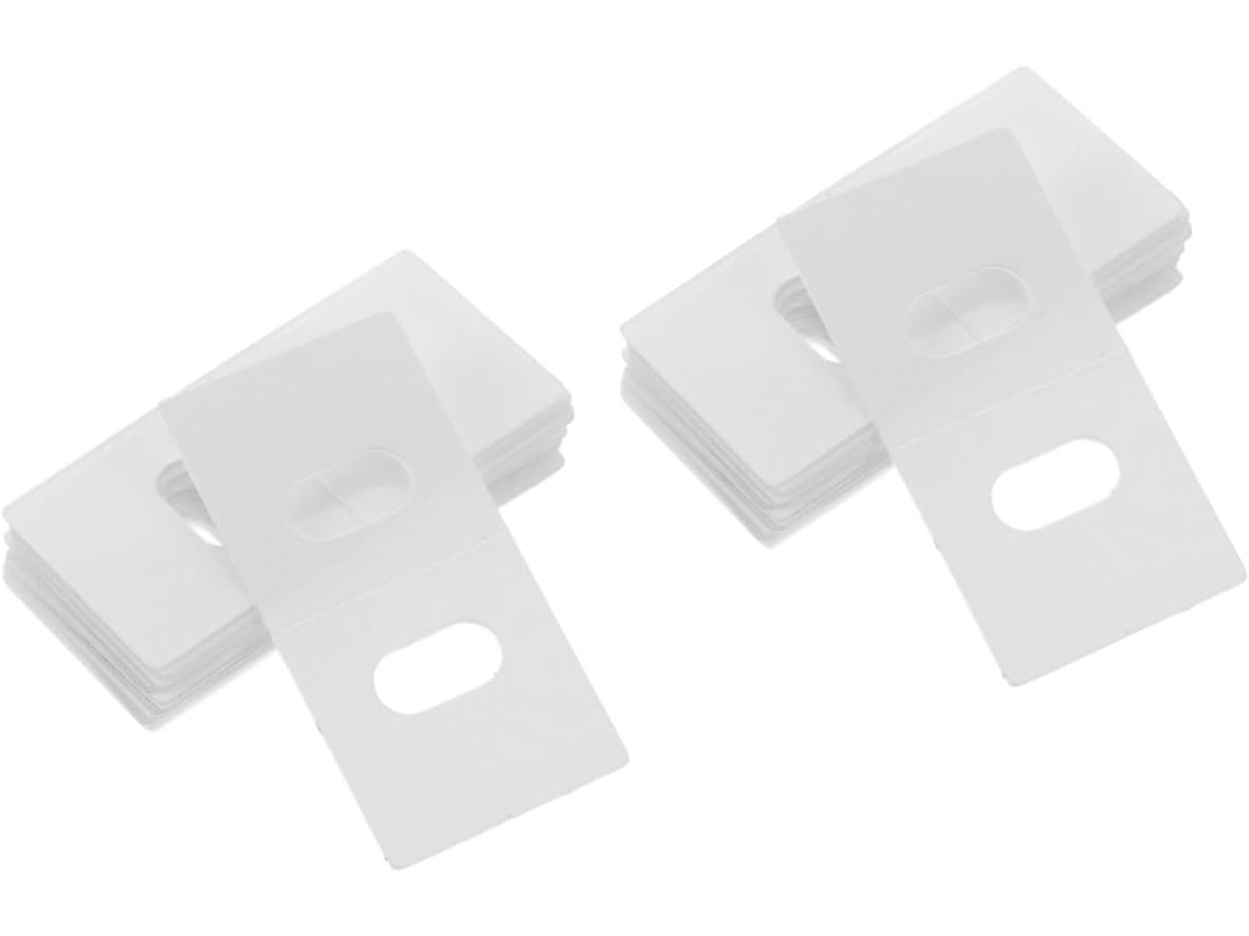 Juego de 60 parches adhesivos para reparación de cortinas, accesorios de reparación de cortinas, clips de fijación Slowmoose