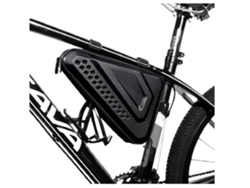 Bolsa para tubo delantero de bicicleta Bolsa de almacenamiento para manillar Accesorios para bicicleta Impermeable Negro YEMAESRE