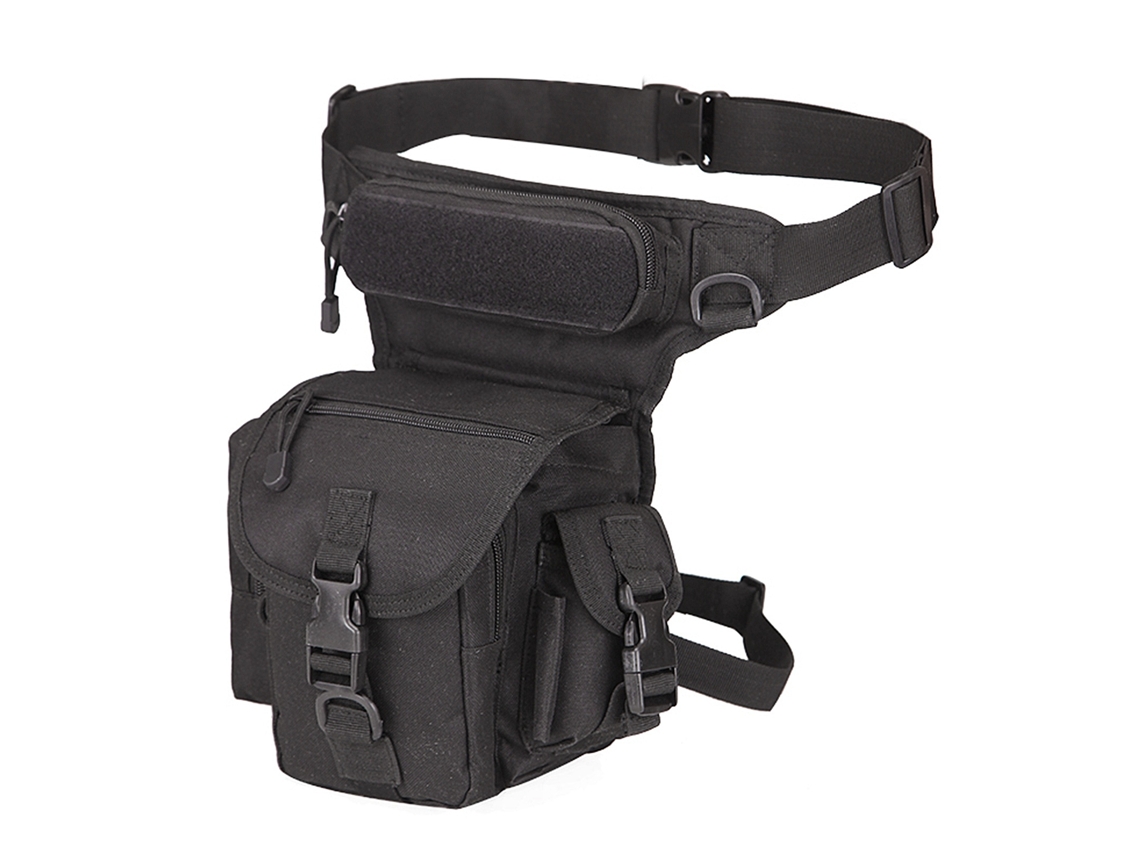 Mochila impermeable para piernas, ideal para viajes y acampadas.