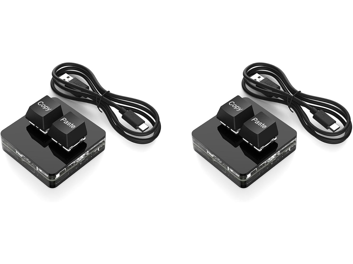 2 Mini Teclados Mecánicos Programables Osu Rgb Personalizables De 2 Teclas Para El Trabajo