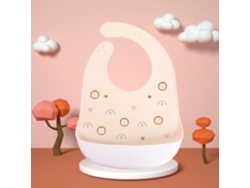 Yuysan Babete Infantil Grande Em Silicone Impermeável, Dobrável, Com Desenho Cartoon Para Refeições(tt-305-26)