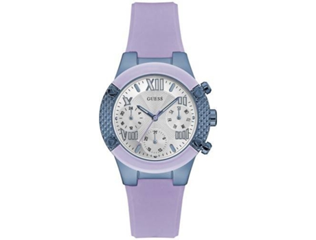 Reloj GUESS W0958L2 Mujer (Silicona - Púrpura)