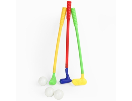 JUGUETE DE CLUB DE GOLF DE PLÁSTICO PARA NIÑOS JUEGO DE BOLAS BOLSA DE BOLAS DE VERANO JARDÍN PLAYA AL AIRE LIBRE JEDBESETZT