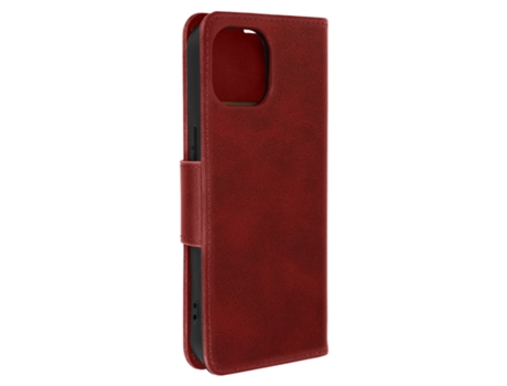 Funda para iPhone 15 Clapet Tarjetero Soporte Vídeo Correa Rojo AVIZAR