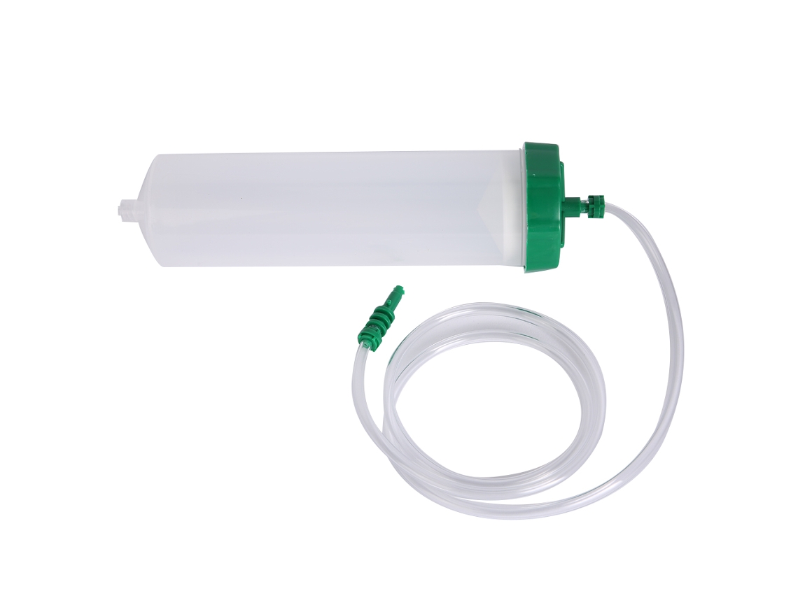 Adaptador Dispensador Industrial Para Cilindro De Jeringa De Pp Grueso Anticorrosión De 300 Cc
