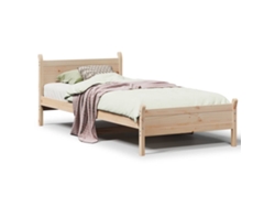 Maison Exclusive - Estructura De Cama Sin Colchón Madera Maciza De Pino 90x200 Cm