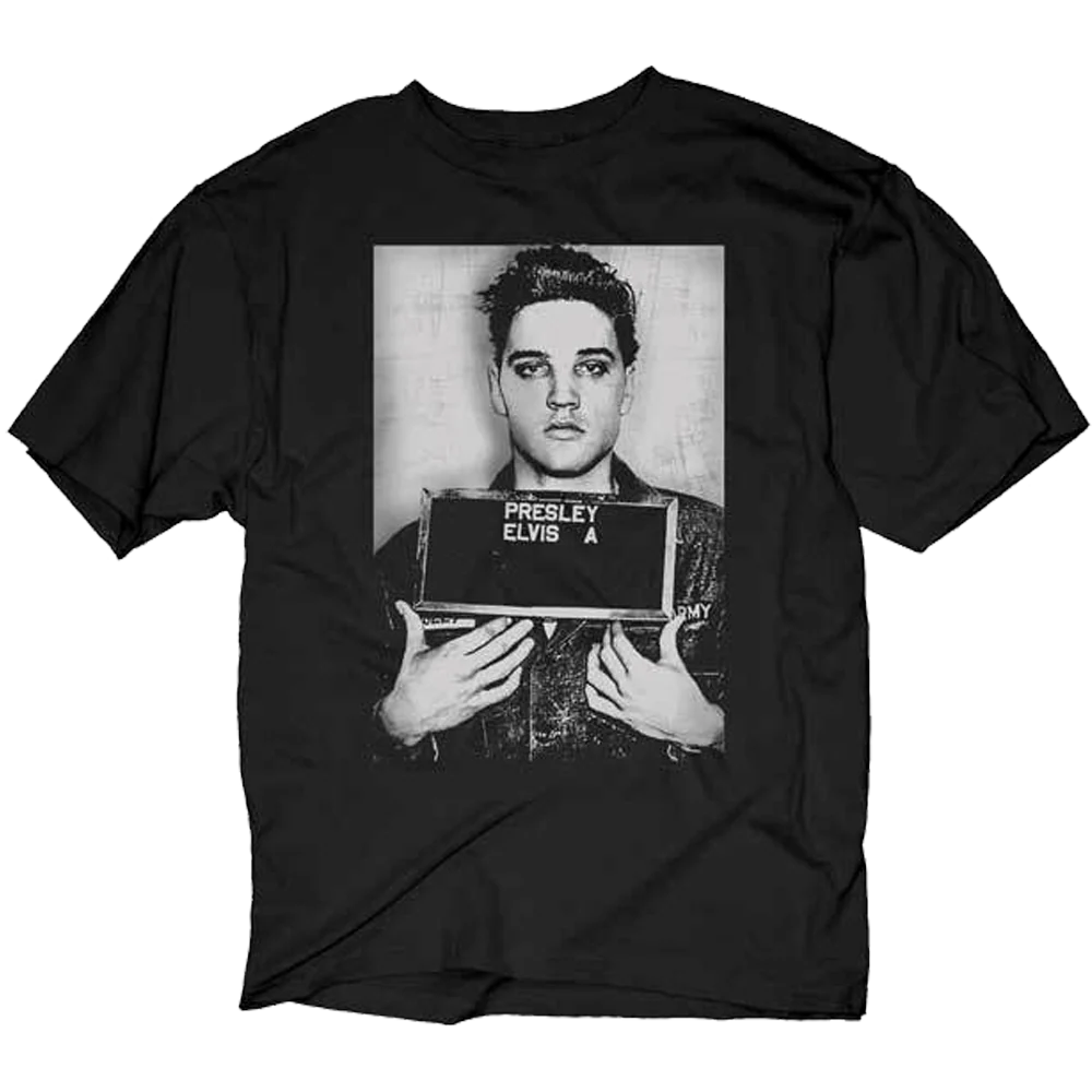 Elvis Presley Army Induction Photo T-shirt Unisex Rockinstone Size:xxl