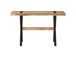 Mesa De Comedor | Mesa De Cena Madera De Mango Rugosa 120x60x76 Cm