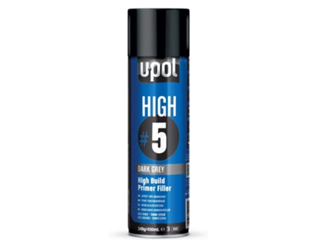 Spray U-POL Aparejo Alto Espesor High 5 Gris Oscuro (450 ml)