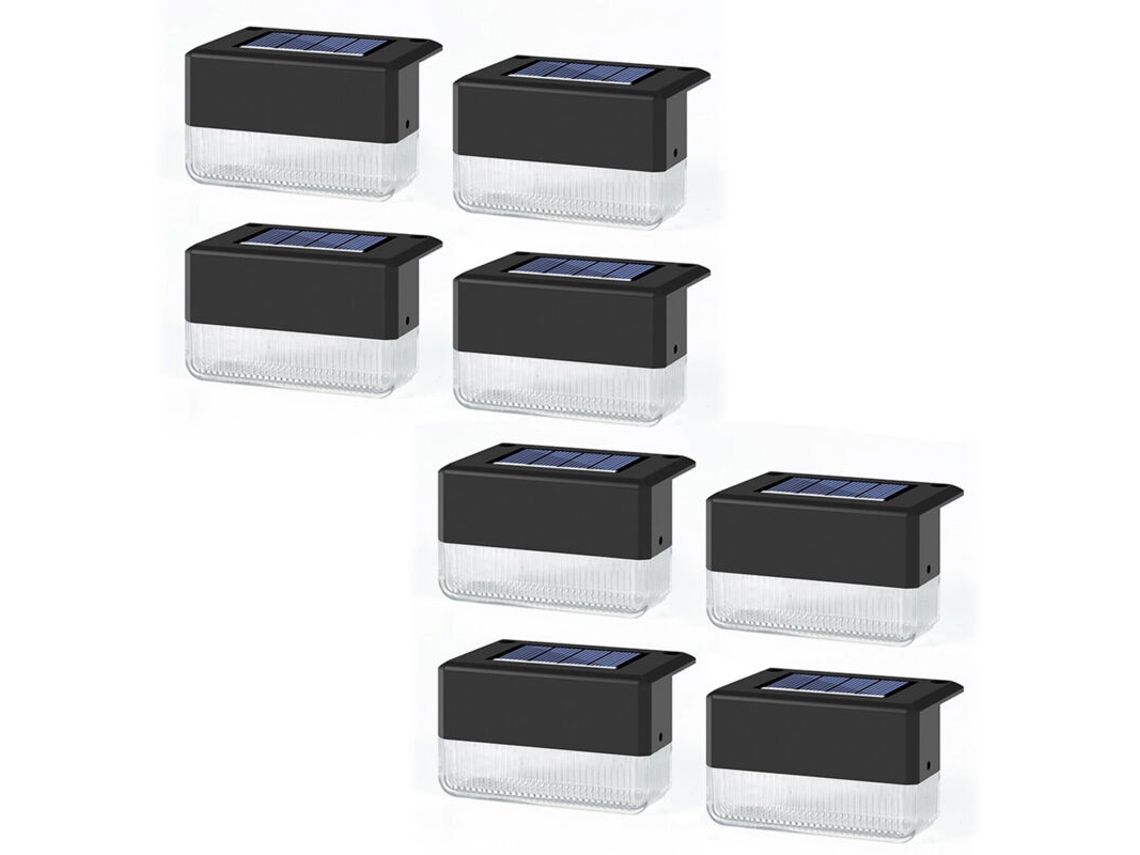 Kit Con 8 Luces Led Solares Para Pasamanos, Luces Solares