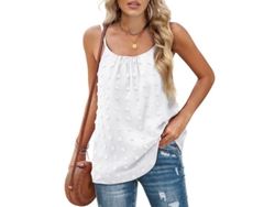 2026-top Deportivo Sin Mangas Para Mujer Cuello Redondo Suelto Camiseta Casual De Poliéster