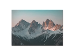 Póster En Lienzo - Paisaje De Montaña, 84 X 59,4 Cm A1 - (azul, Fotografía, Clásico, Paisajes)