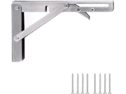 Soporte De Estante Plegable De Acero Inoxidable Pulido Ángulo Recto 304 Acero Inoxidable 30cm Resistente Anticorrosivo