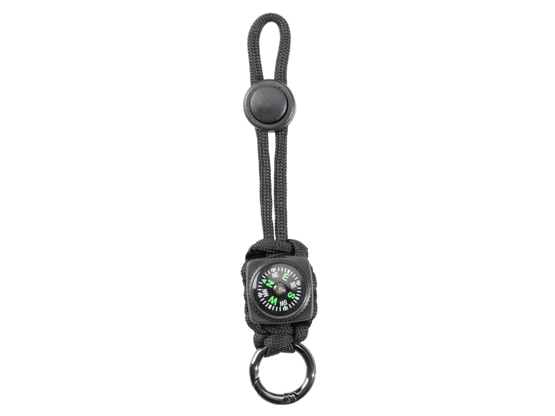 Pulsera De Paracord Con Brújula, Accesorio De Supervivencia Para Exteriores, Mosquetón Ajustable Para Botella Y Llavero, Muy Duradera Y Vers