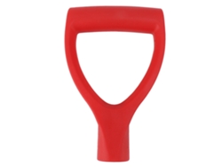 Mango De Pala De Plástico Rojo De 32 Mm De Diámetro Interior Para Quitar Nieve Y Jardinería, Instalación Rápida.