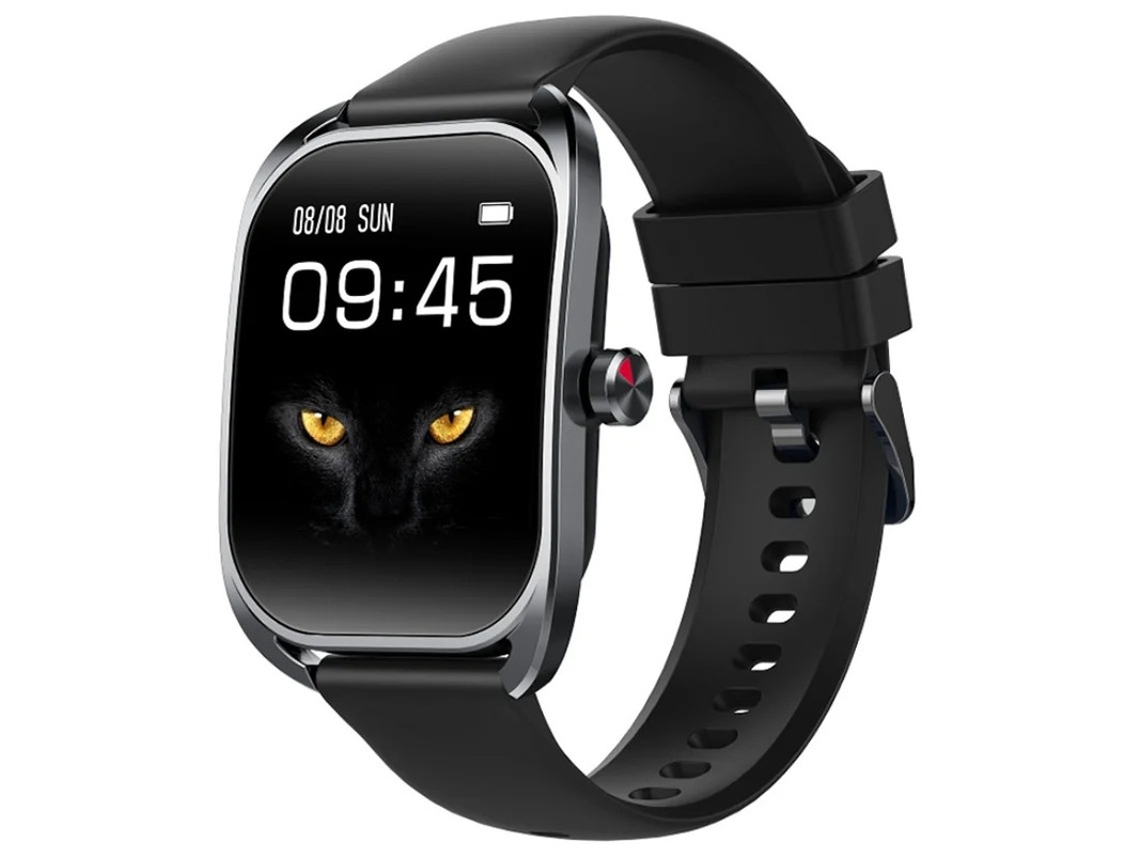Reloj inteligente con pantalla curva, llamadas Bluetooth, seguimiento deportivo, monitorización de frecuencia cardíaca y presión arterial, notificaciones Bestvite