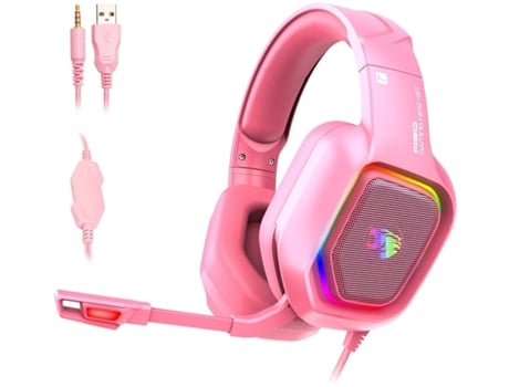 Auriculares Gaming ENKES Enkers A30 para Ps4 Ps5 Xbox One Pc Micrófono con cancelación de ruido con cable Luz RGB F