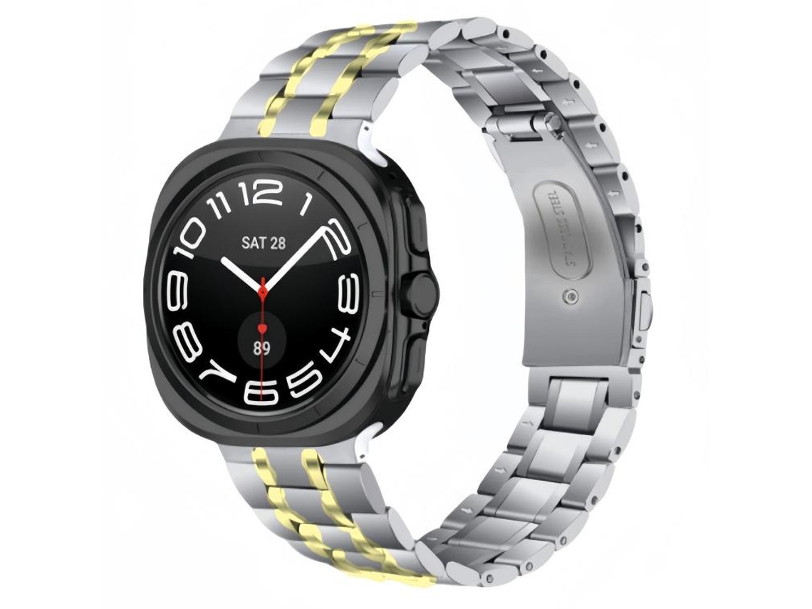 Pulsera para Samsung Galaxy Watch Ultra 2025 - Acero inoxidable con cinco cuentas