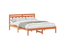 Maison Exclusive - Estructura De Cama Marrón 140 X 200 Cm Madera De Pino Macizo