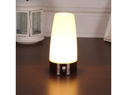 Lámpara de mesa LED portátil con temporizador de apagado automático, funciona con pilas, inalámbrica, montaje en superficie, diseño de pie.