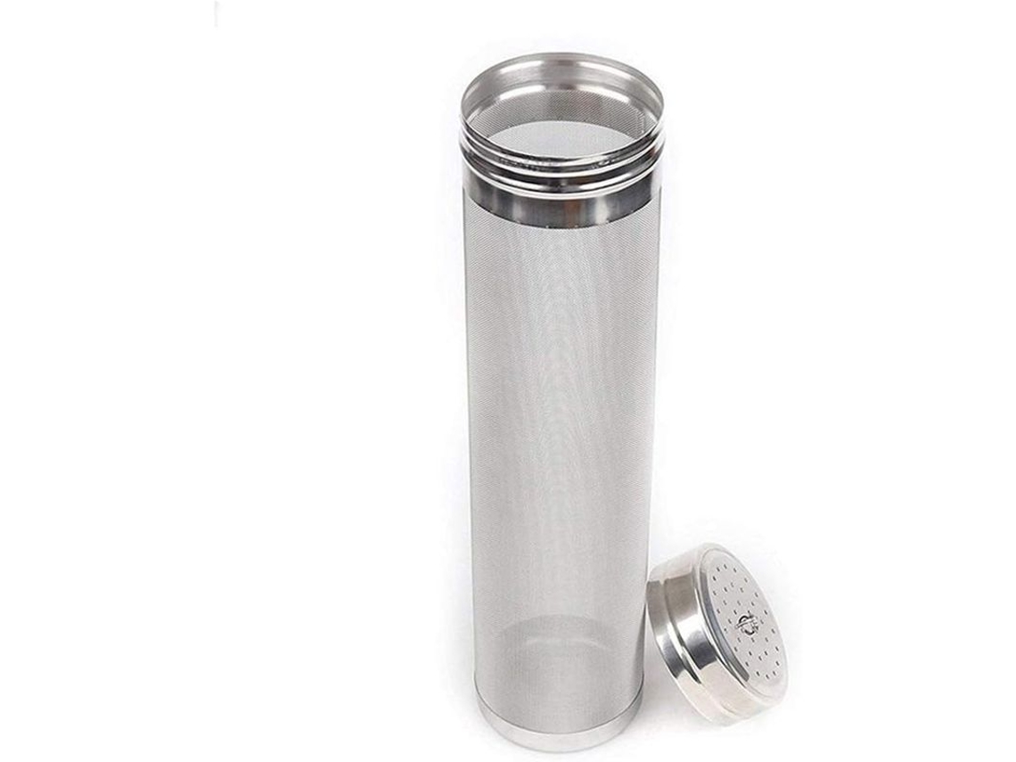 Filtro De Lúpulo Para Cerveza De Acero Inoxidable Con Inserto De Malla, 7*29 Cm.