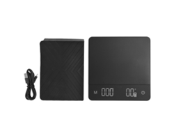 Balanza De Café Digital Con Temporizador Recargable Usb 0.1g Precisión Alta Balanza Pequeña Con Tare Automática Cocina Hogar 5kg/0.1g